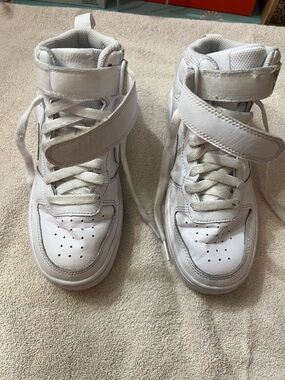 Nike Kids White High-Top Sneakers